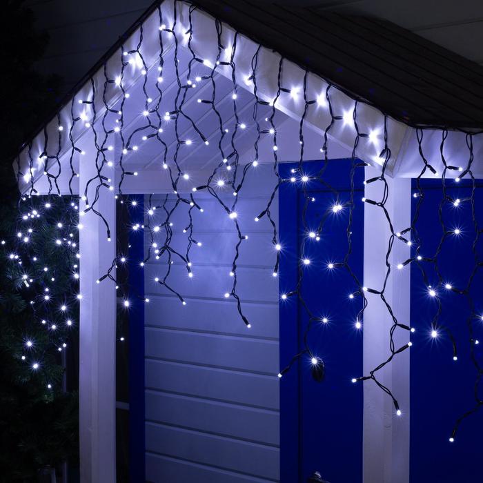 БАХРОМА уличная, УМС, Ш:3м, В:0.9м, Н.Т. 2W Каучук LED(IP65)-232-220V, БЕЛЫЙ