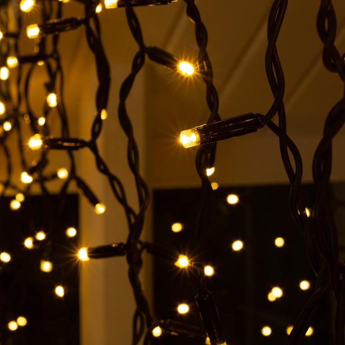 БАХРОМА уличная, УМС, Ш:3м, В:0.9м, Н.Т. 2W Каучук LED(IP65)-232-220V, Т/БЕЛЫЙ