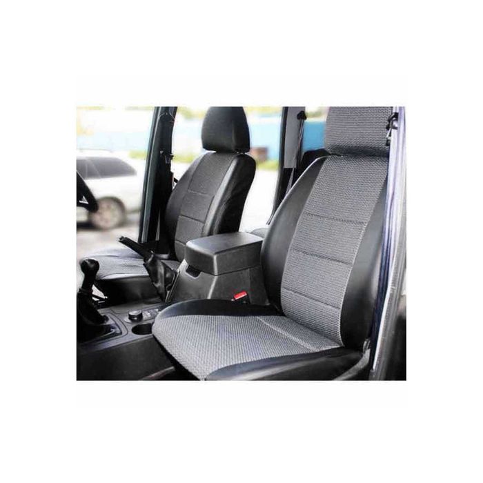 Чехлы сиденья UAZ PATRIOT с 2014 SUV без заднего подлокотника, жаккард,экокожа 12 предм. SKYWAY, тем