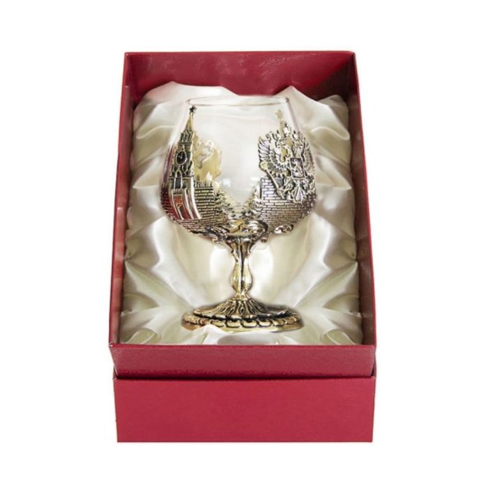 Бокал для коньяка «Россия» в картонном футляре