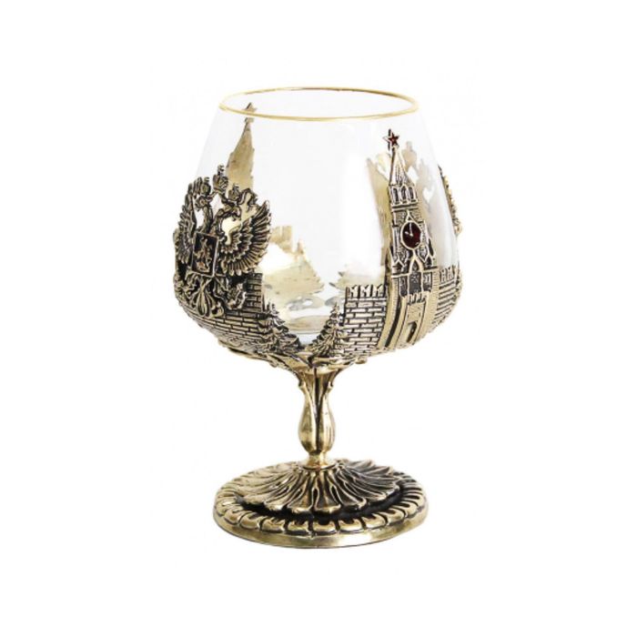 Бокал для коньяка «Россия» в картонном футляре