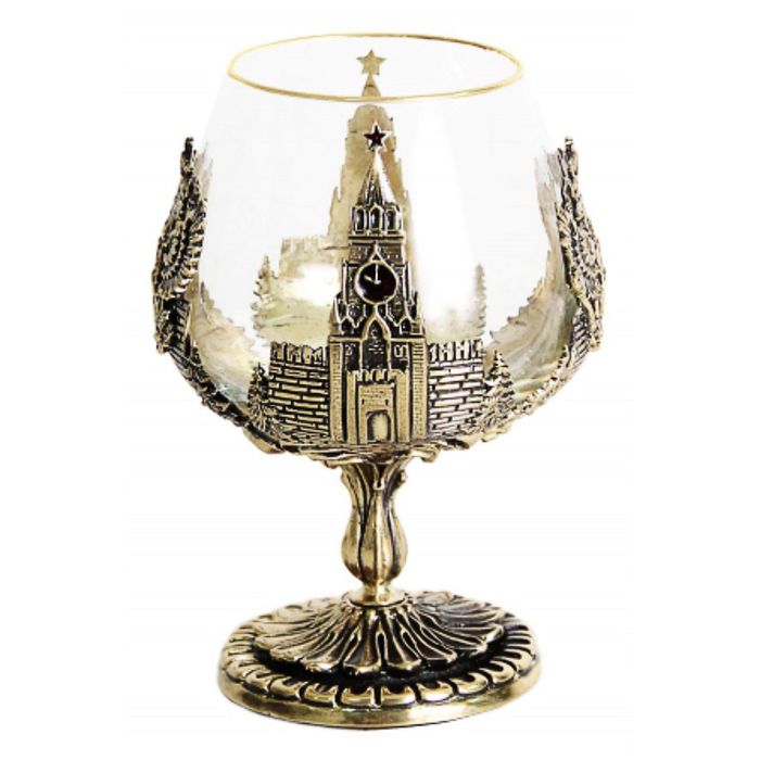 Бокал для коньяка «Россия» в картонном футляре