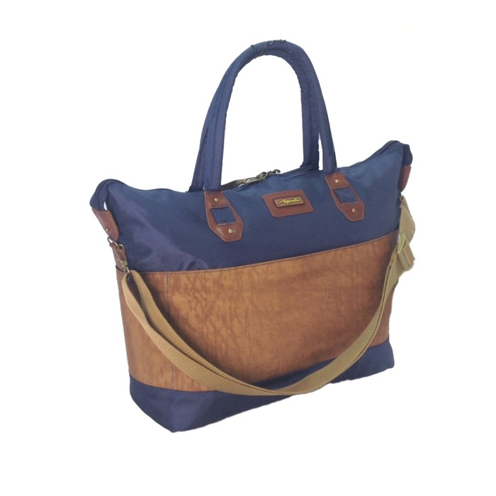 Сумка Aquatic С-29СРК дорожная (цвет: синий, рыжий клапан)