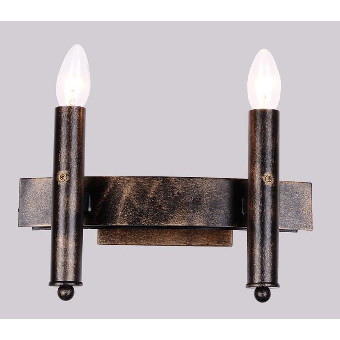 Бра 1144-2W "Fortezza" 2xE14 60W цвет ковки 30,8x17x19,3 см