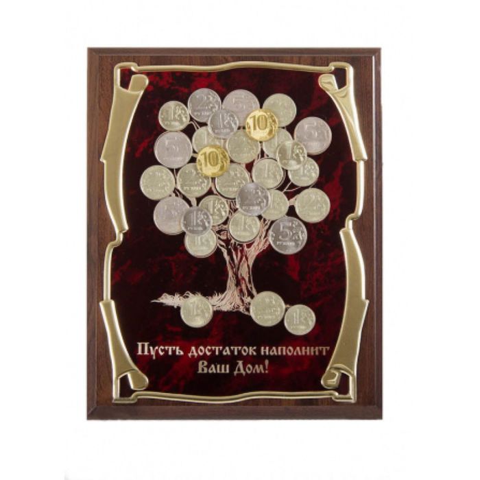 Панно с денежным деревом «Пусть достаток наполнит Ваш Дом!»