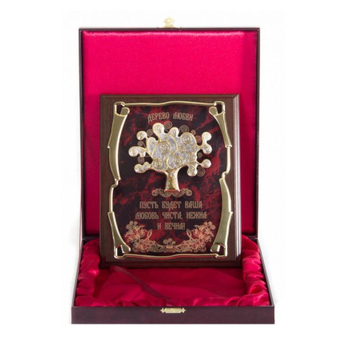 Панно подарочное с деревом любви «Пусть будет Ваша любовь чиста, нежна»