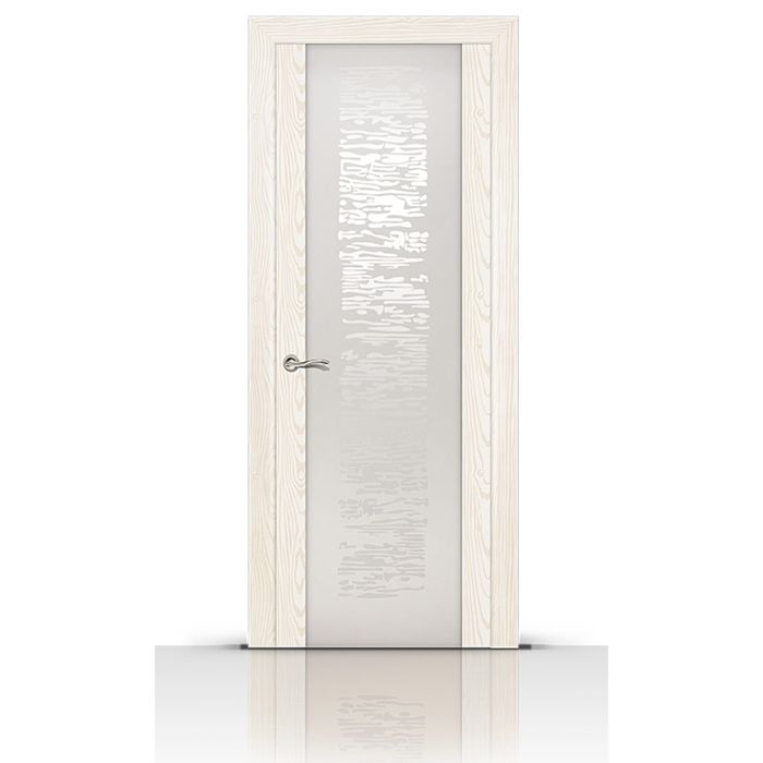 Дверное полотно остекленное ВЕЙЧИ белый ясень (белый триплекс) 2000х700