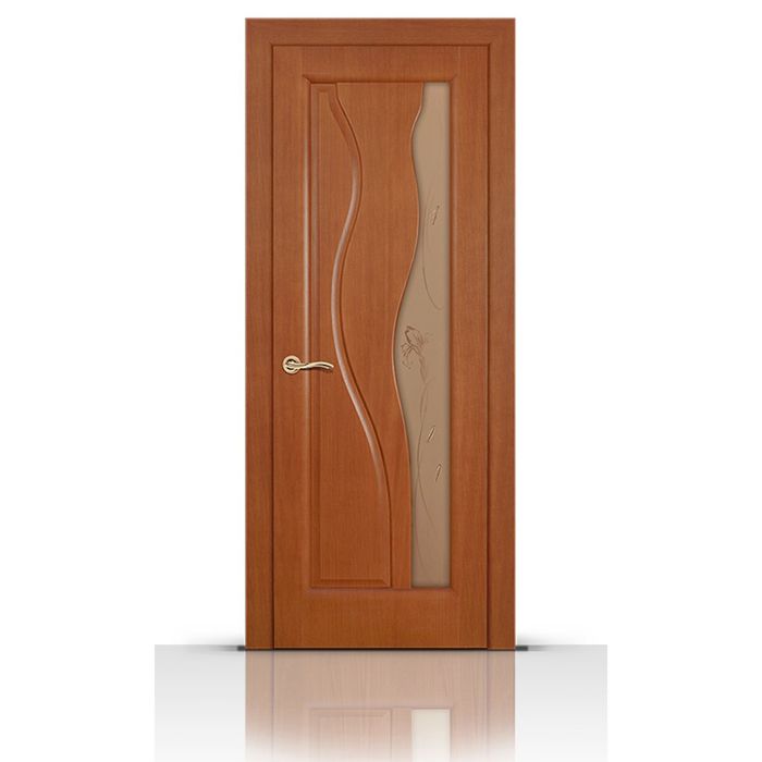 Дверное полотно остекленное САФАРИ темный анегри (бронза) 2000х900