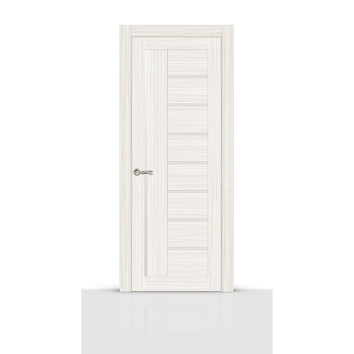 Дверное полотно остекленное ВЕРДЖИНИО беленый дуб (сатинат) 2000х800