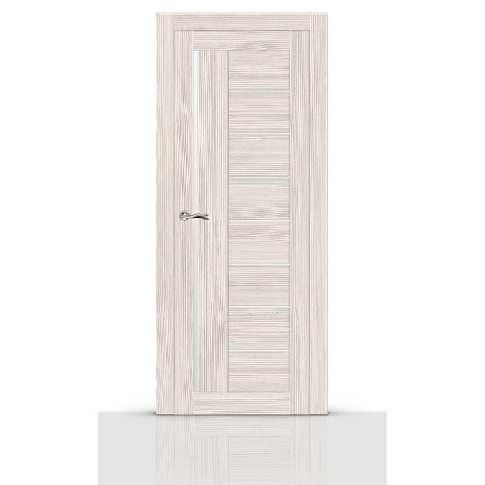 Дверное полотно остекленное ВЕРДЖИНИО ясень кремовый (сатинат) 2000х900