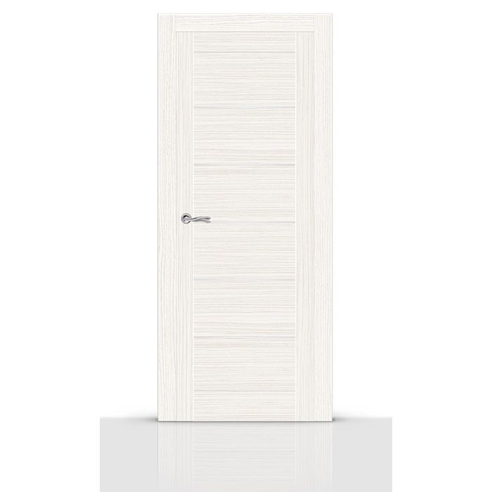 Дверное полотно остекленное КЛЕОПАТРА-5 беленый дуб (сатинат) 2000х800