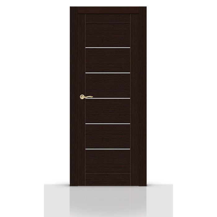 Дверное полотно остекленное КЛЕОПАТРА-5 венге (сатинат) 2000х900