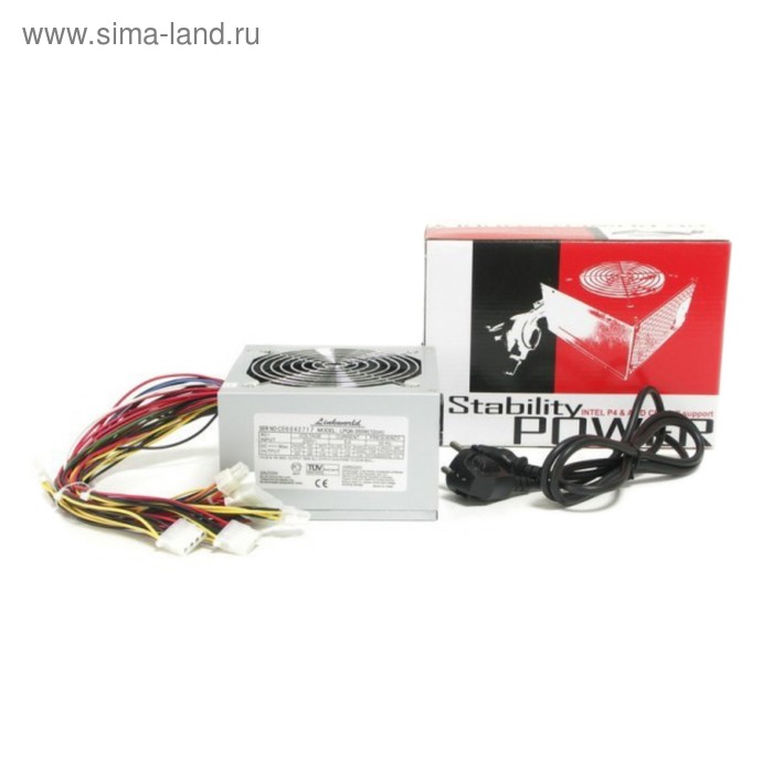 фото Блок питания linkworld atx 600w lw6-600 (24+4pin) 120mm fan 4xsata rtl