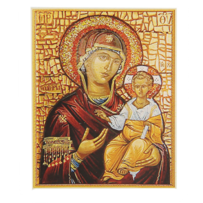 Алмазная вышивка 25*35 "Божья Матерь Смоленская"  холст,емкость,стержень