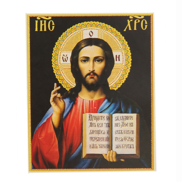 Алмазная вышивка 25*35 "Спас Вседержитель" холст,емкость,стержень