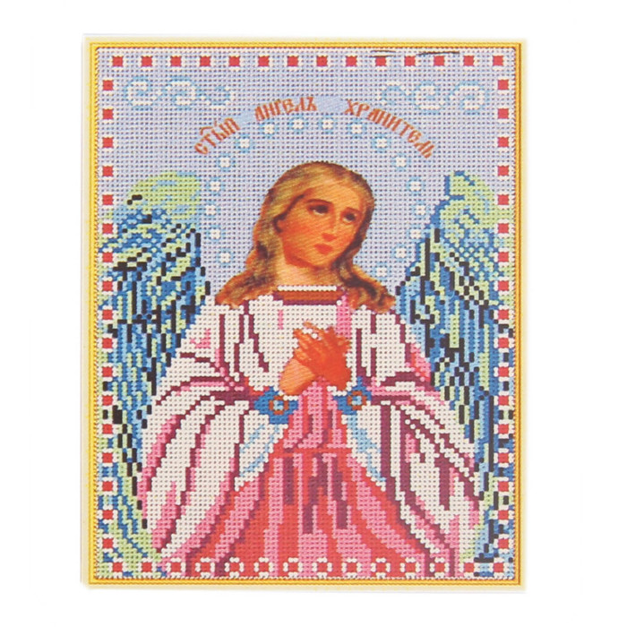 Алмазная вышивка 25*35 "Ангел Хранитель"  холст,емкость,стержень