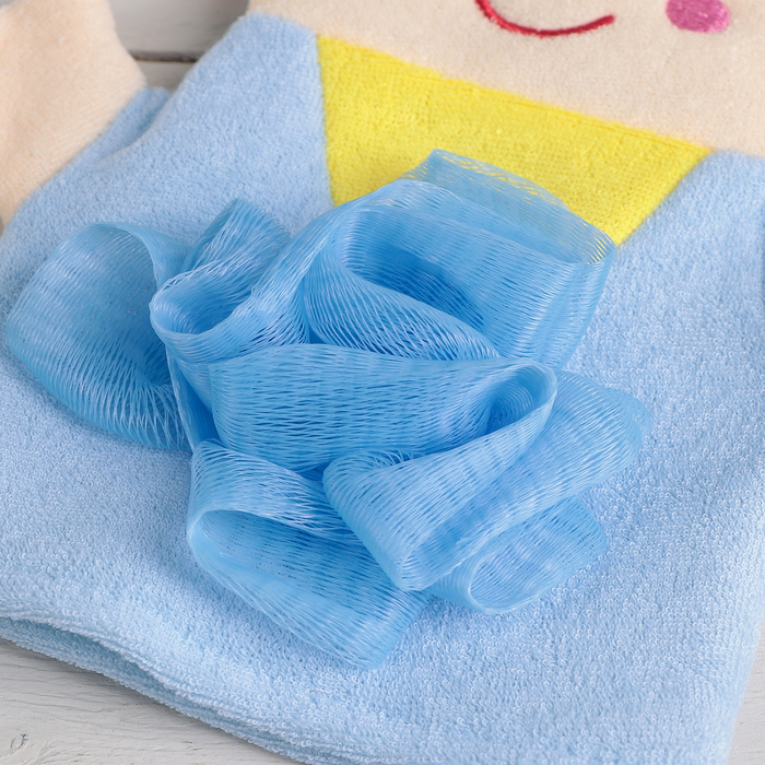 Мочалка варежка детская "Мальчик"