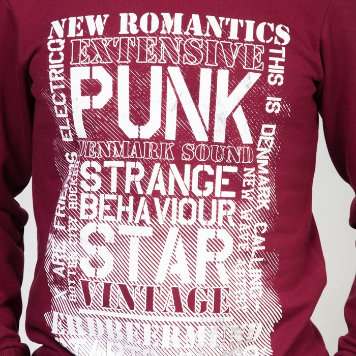 Джемпер мужской 6410 цвет бордовый, р-р 52