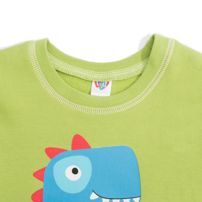 Пижама для мальчика, рост 92 см, цвет зелёный 9226_М