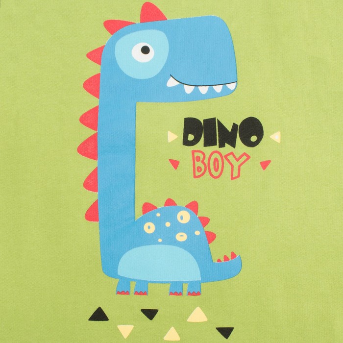 Пижама для мальчика, рост 92 см, цвет зелёный 9226_М