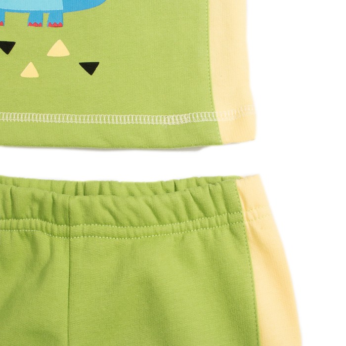 Пижама для мальчика, рост 92 см, цвет зелёный 9226_М