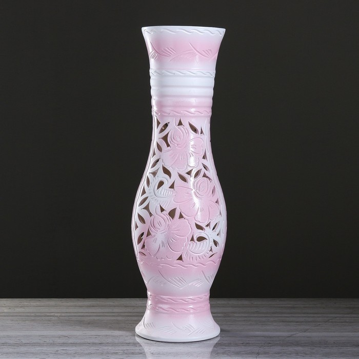 Ваза "Маша" резка розовая