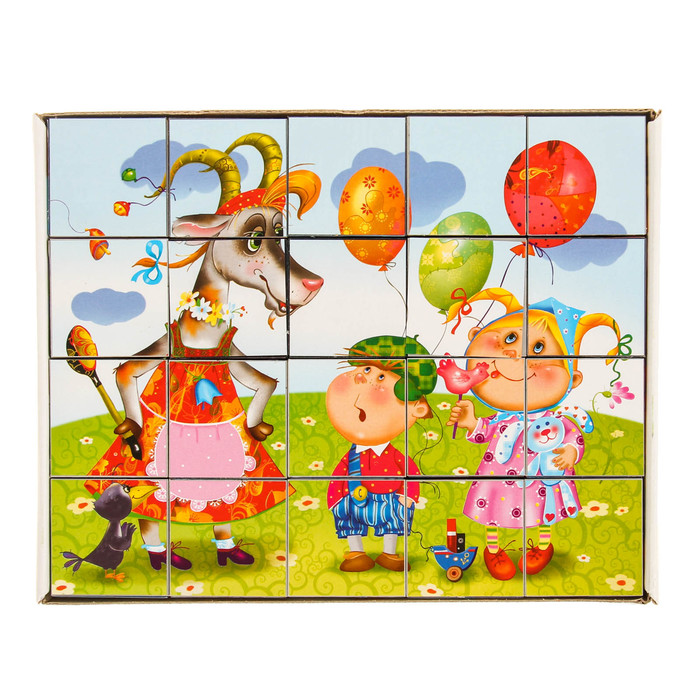 Кубики 20 шт. "Потешки" 452