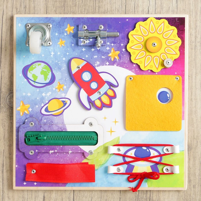 Бизиборд "Космос" 25 х 25 см