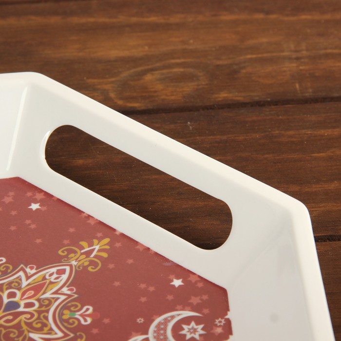 Поднос 38х29х2,5 см "Доминго", цвета МИКС