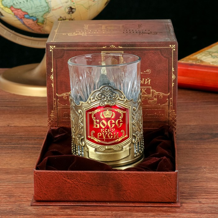 Подстаканник со стаканом "Босс Всея Руси"