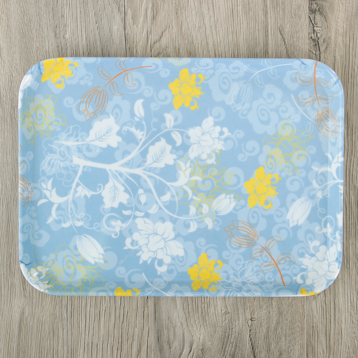 Поднос прямоугольный 34х25х2 см "Ваниль", цвета МИКС