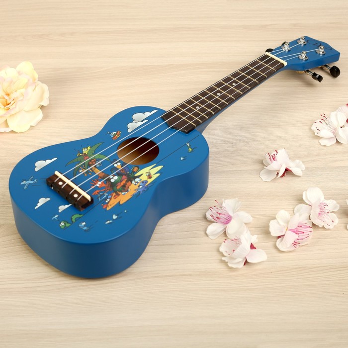 УКУЛЕЛЕ СОПРАНО WOODCRAFT UK-300, цвет голубой