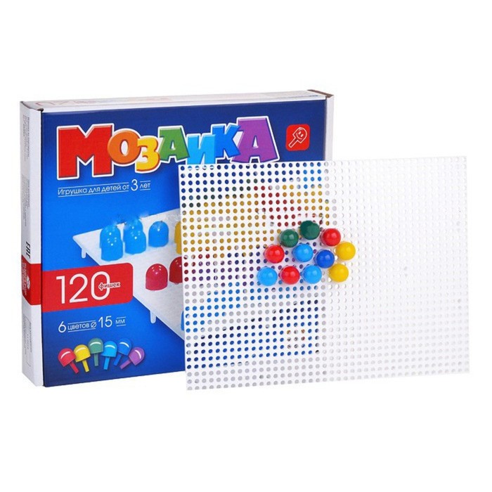 Мозаика d15/6 цв/120 эл/1 поле