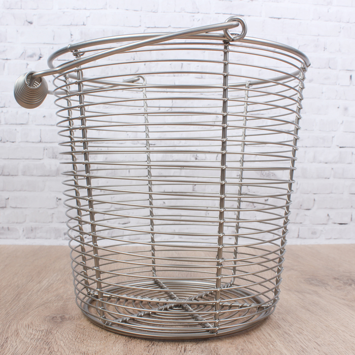 Корзина сервировочная d=20 см h=19,5 см, проволока из пищ.жести
