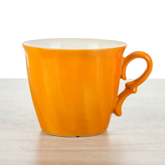Кружка 0,4 л, оранжевая микс