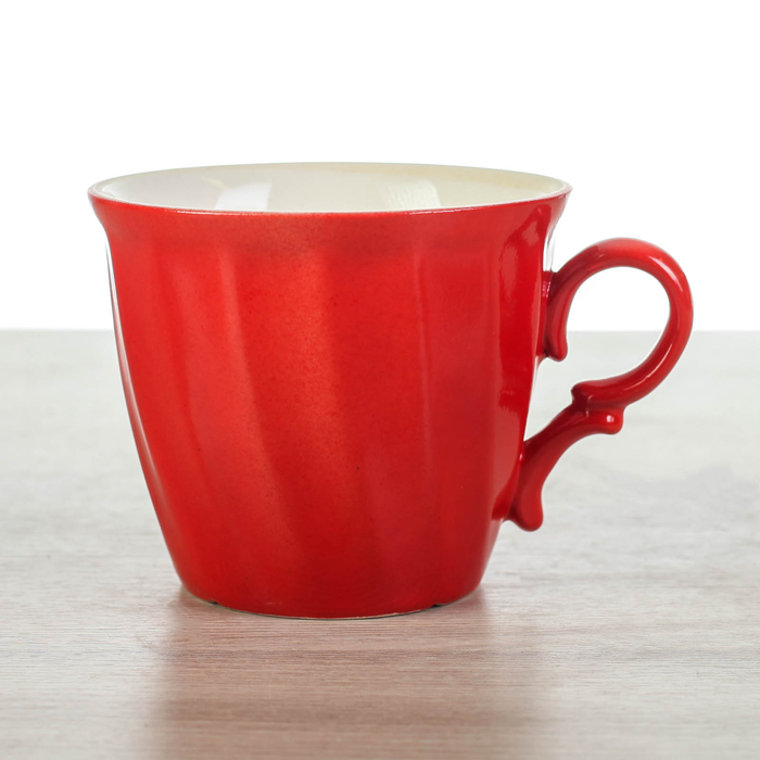 Кружка 0,4 л, красная микс