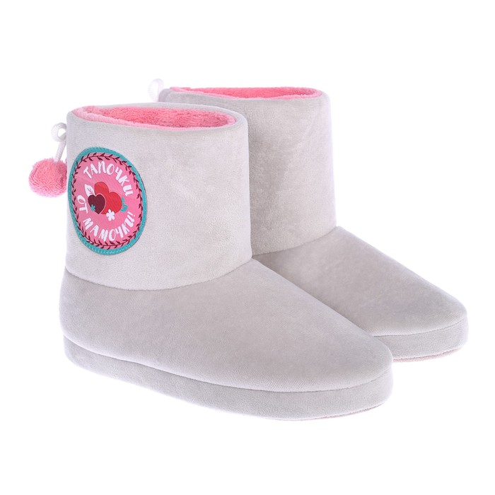 Обувь домашняя женская (угги) "Любимой доченьке!", размер 36/37