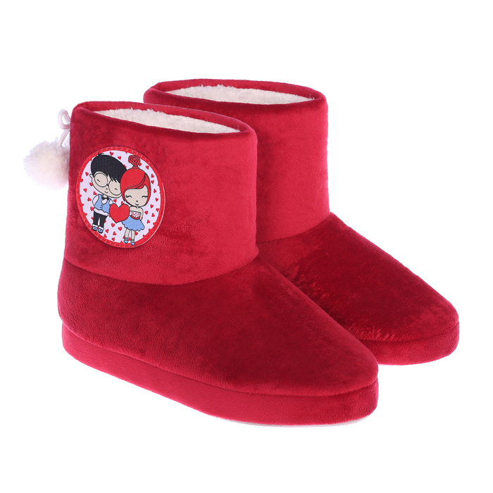 Обувь домашняя женская (угги) "С любовью!", размер 38/39