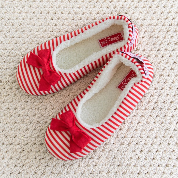 Тапочки женские "Приятных моментов!", размер 36/37