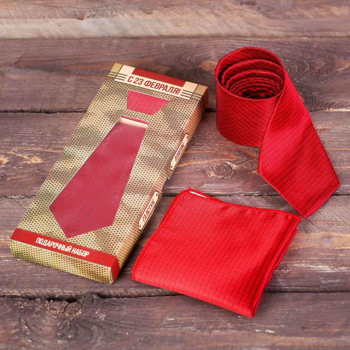 Подарочный набор галстук и платок С 23 Февраля