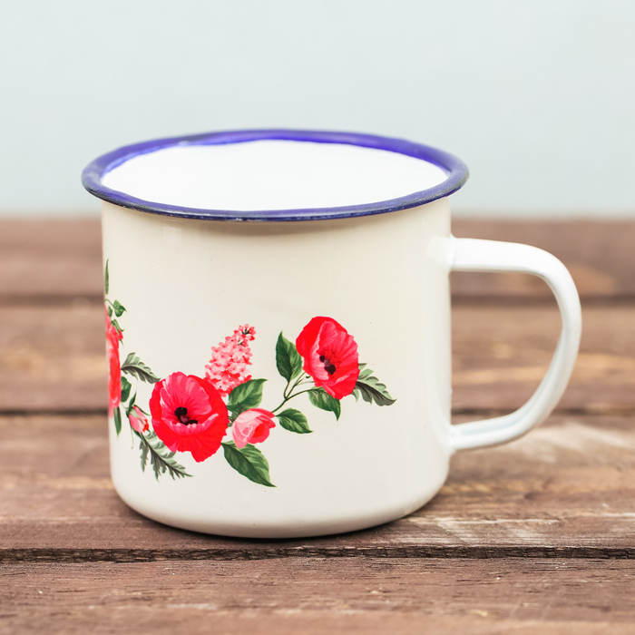 Кружка эмалированная "Моя любимая мамочка", 350 мл