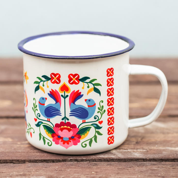 Кружка эмалированная "Любимая бабушка", 350 мл