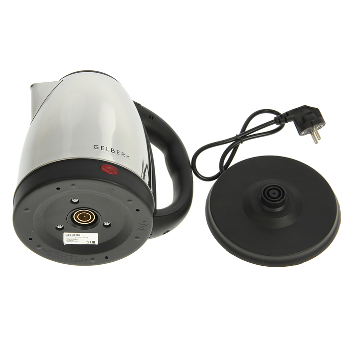 Чайник электрический GELBERK GL-334, 1.8 л, 1500 Вт, нержавеющая сталь, глянец