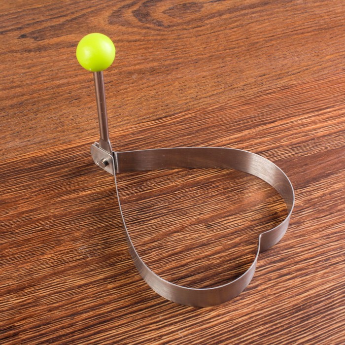 Набор "Моей половинке": форма для яичницы 10 х 8,5 см и прихватка 16,5 х 16,5 см