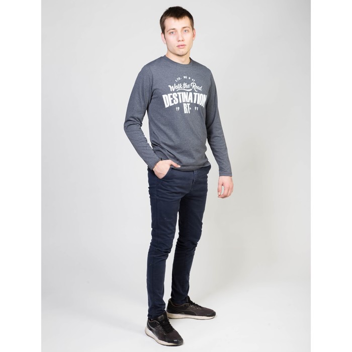 Джемпер мужской 648 цвет серый, р-р 50