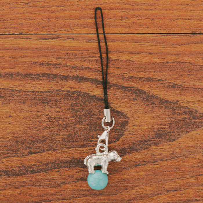 Открытка с подвеской «Новосибирск. Мишка на шаре»