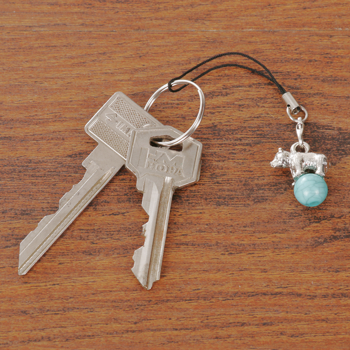 Открытка с подвеской «Новосибирск. Мишка на шаре»