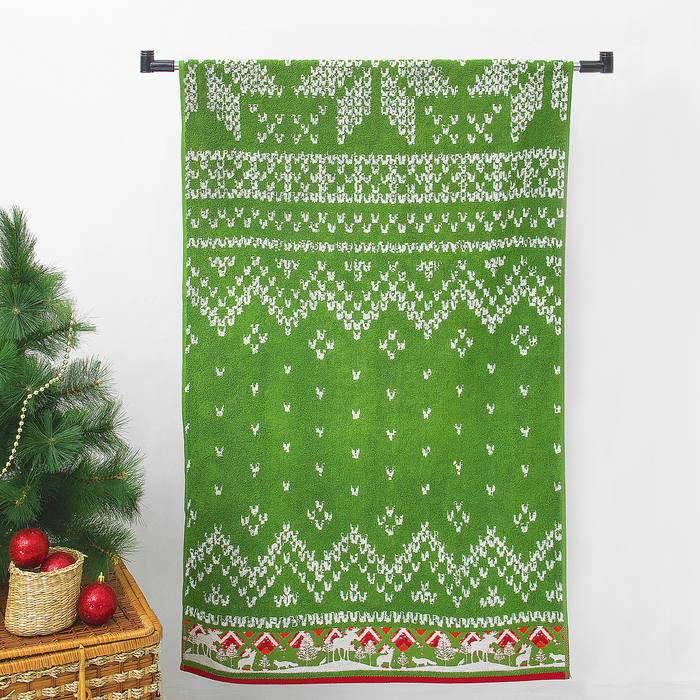 Полотенце махровое "Norway" ,50х90 см,зеленый, 420 г/м 2 ,100% хл.ПЛ-2602-2890