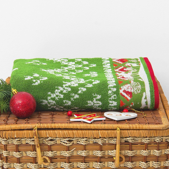 Полотенце махровое "Norway" ,50х90 см,зеленый, 420 г/м 2 ,100% хл.ПЛ-2602-2890