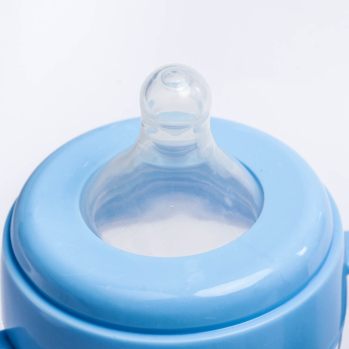 Бутылочка для кормления, с ручками, 300 мл, от 0 мес., цвет голубой